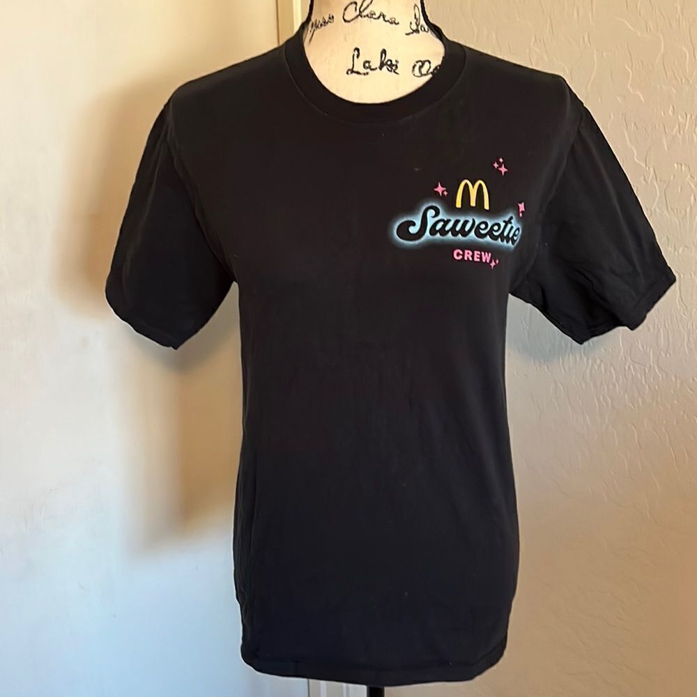 McDonald’s Saweetie Crew Black Graphic Shirt